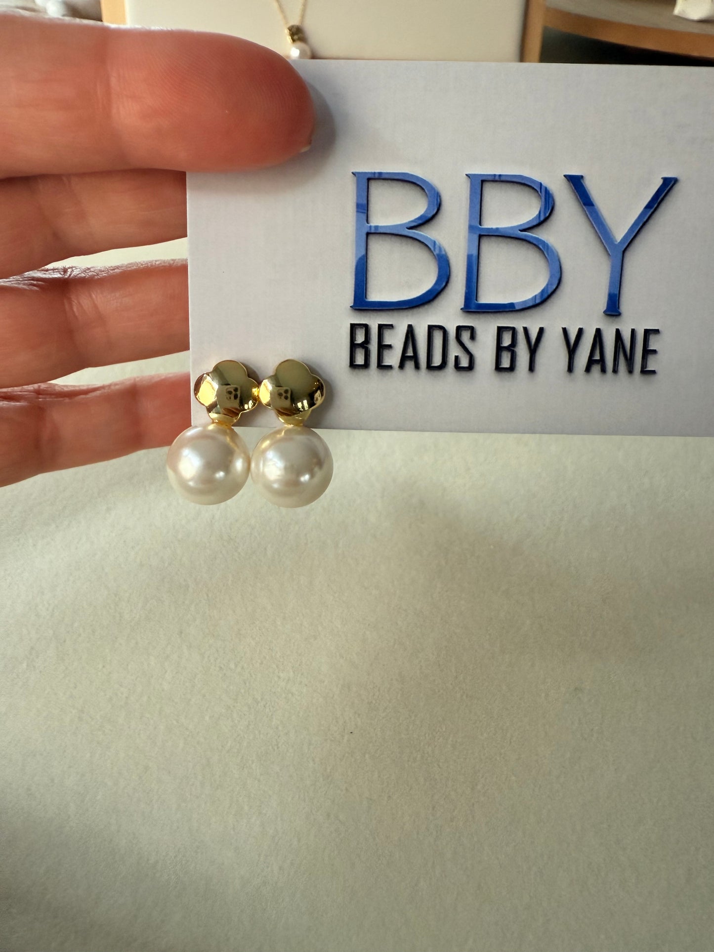 Pearl earrings