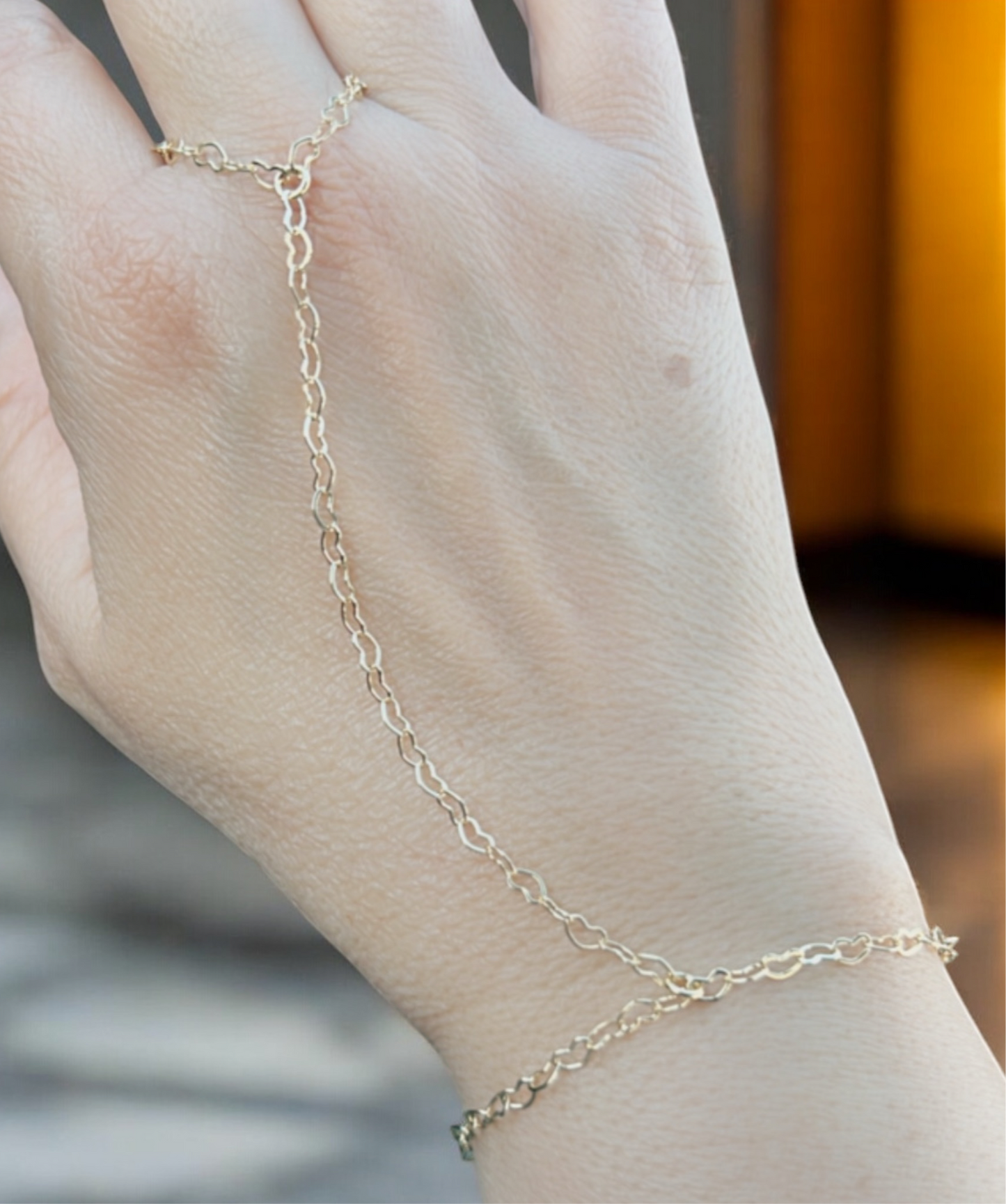 Ring and bracelet chain