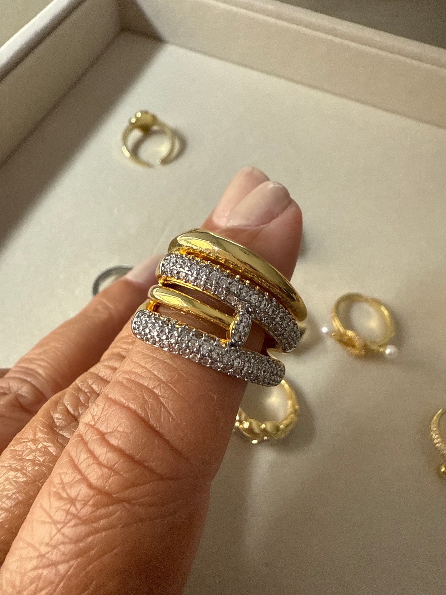 Adjustable Gold & Silver Ring Collection