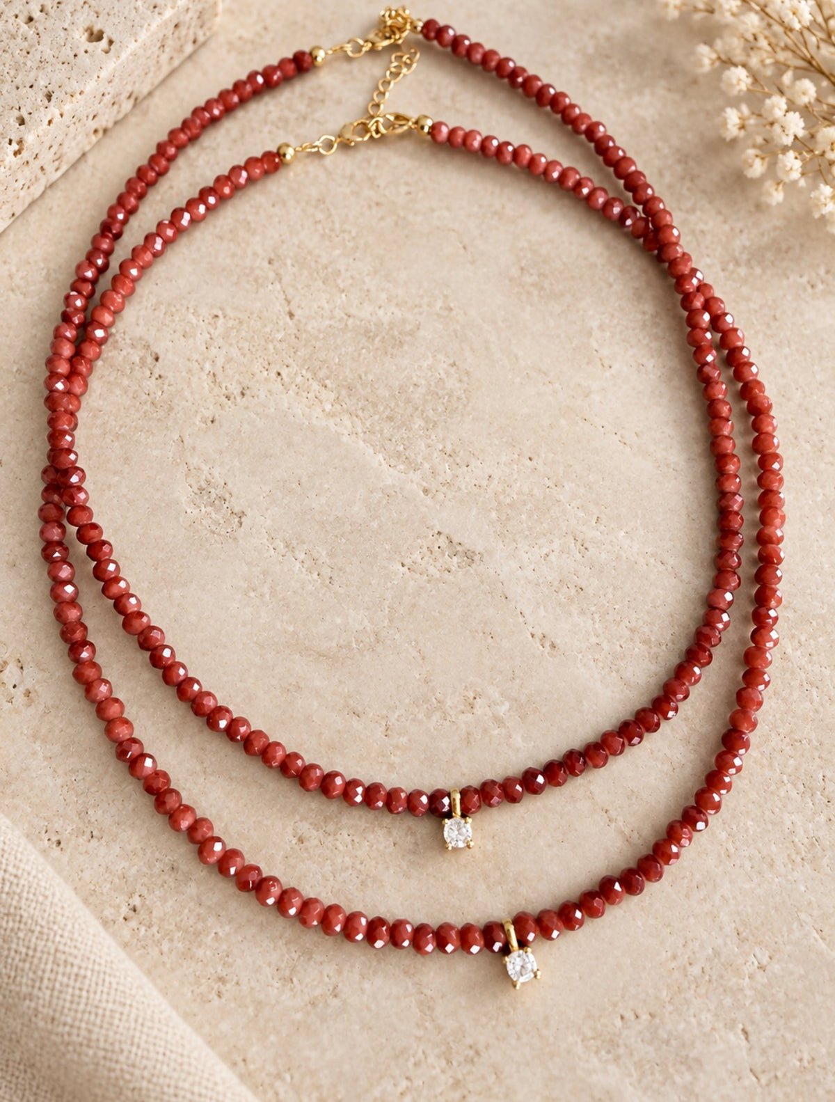Autumn Glow Beaded Necklace