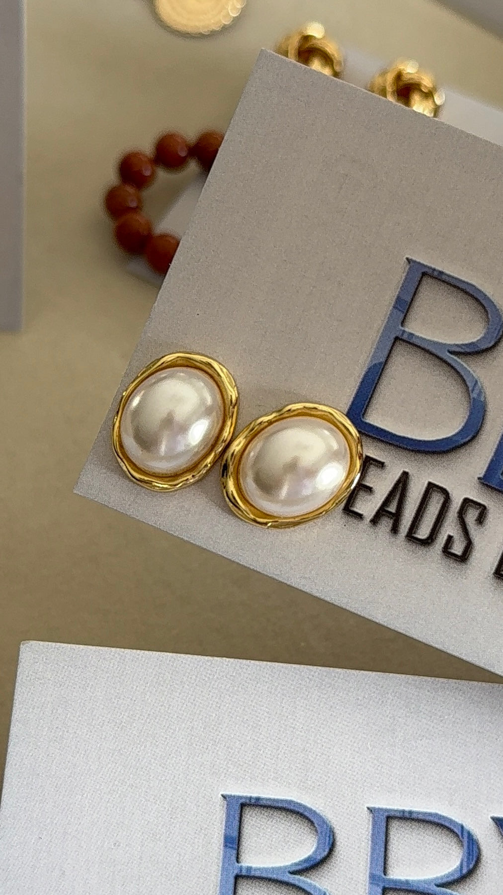 Pearl earrings