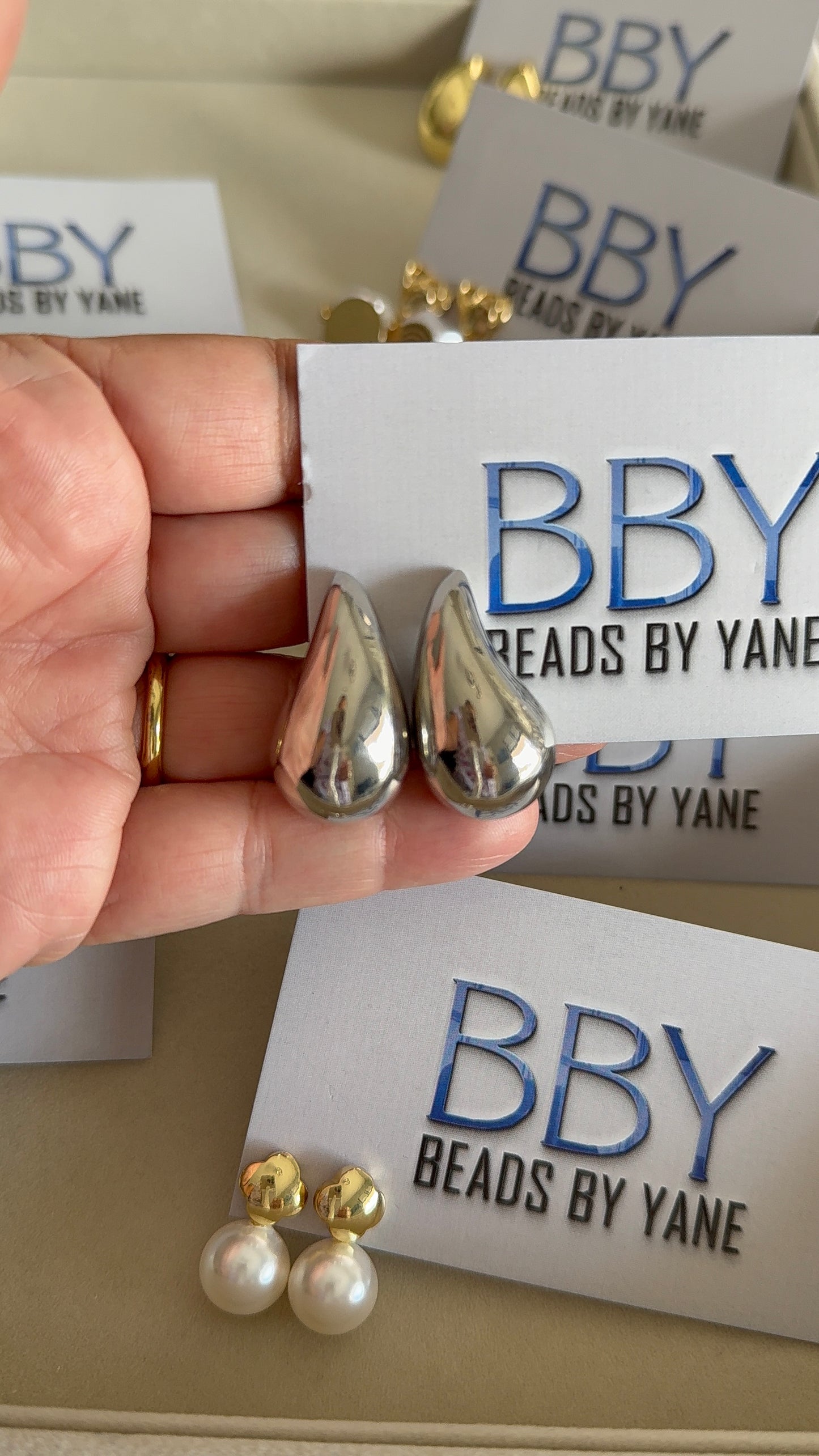 Sleek Silver Teardrop Earrings