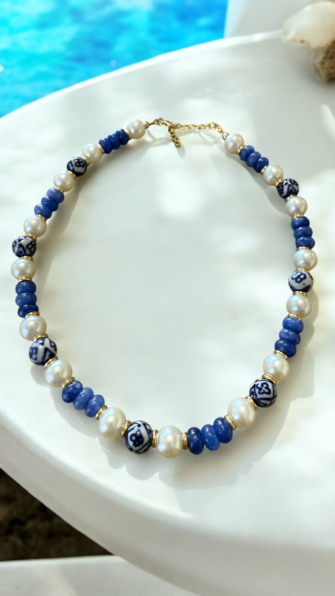 Ocean Porcelain Pearl Necklace