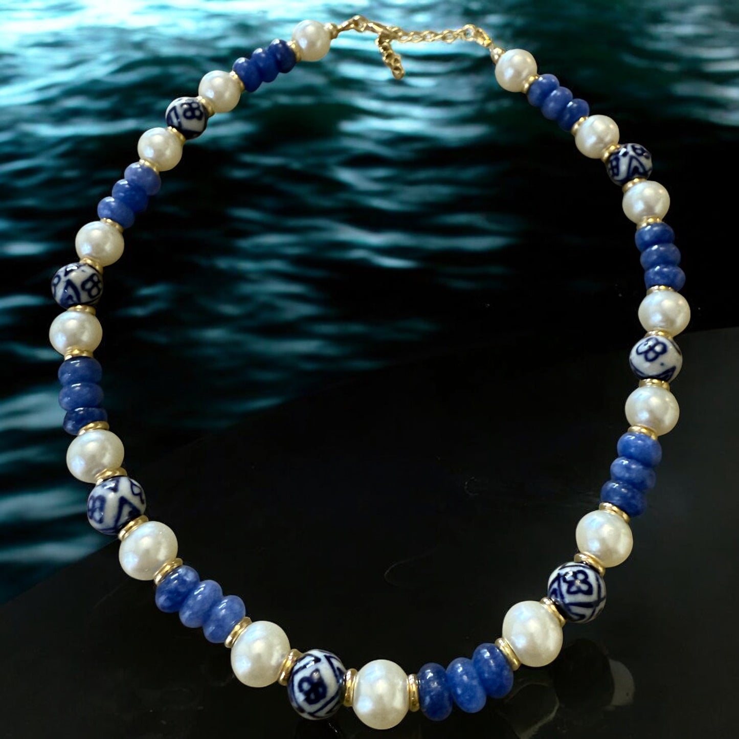 Ocean Porcelain Pearl Necklace