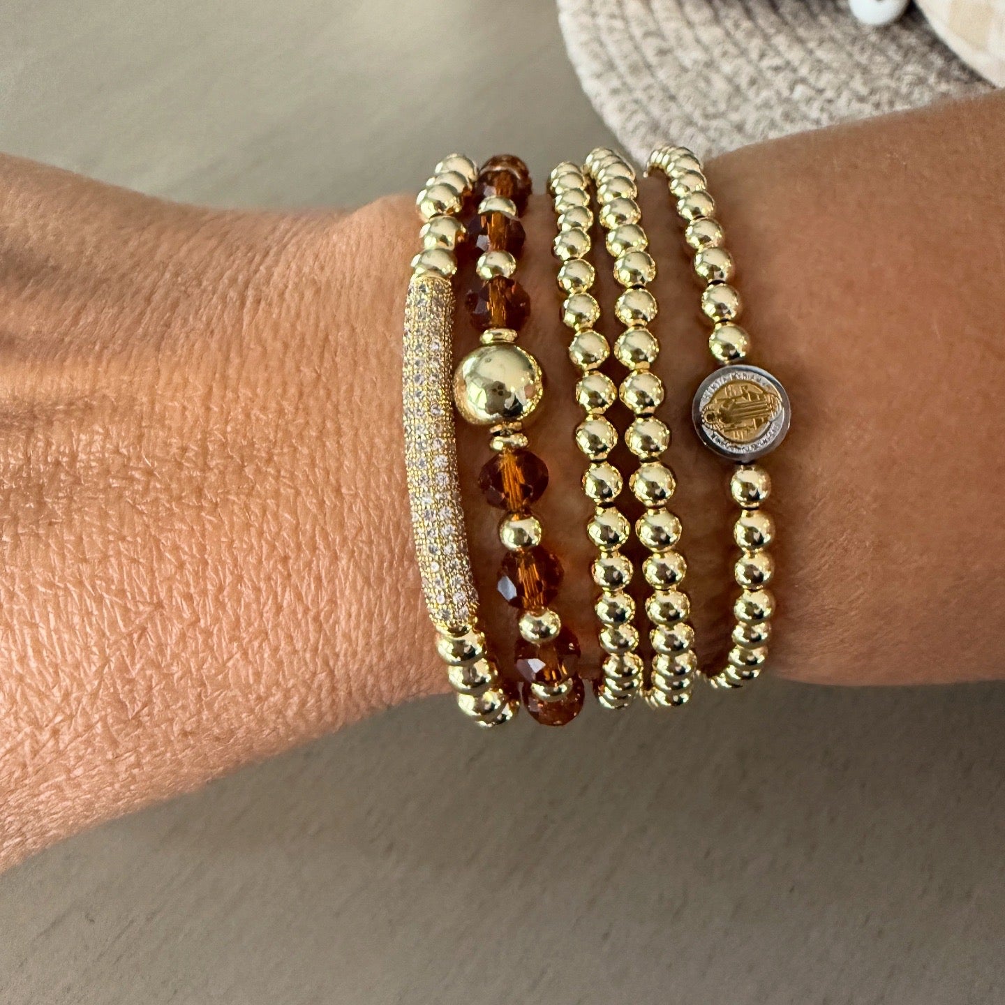 Golden Amber Glow Bracelet