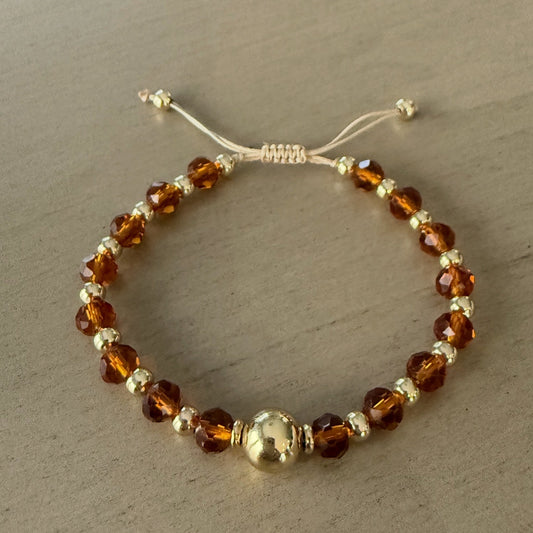 Golden Amber Glow Bracelet
