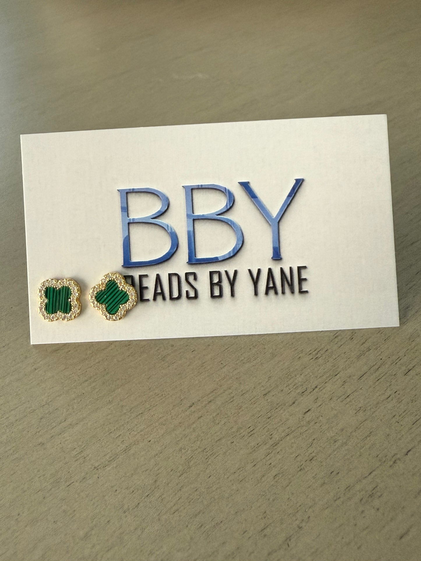 Clover Charm Stud Earrings