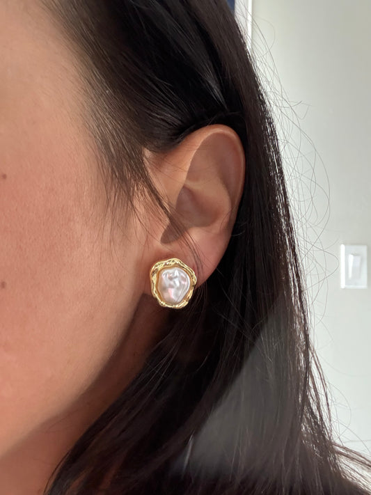 Pearl earrings