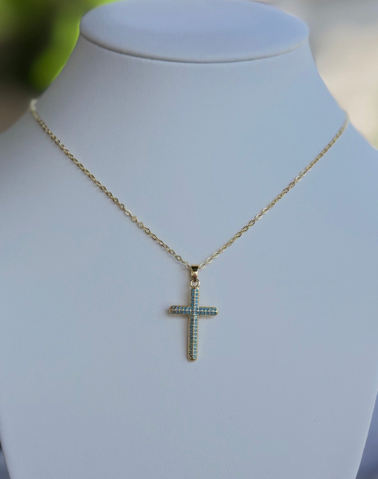 Turquoise Cross Necklace
