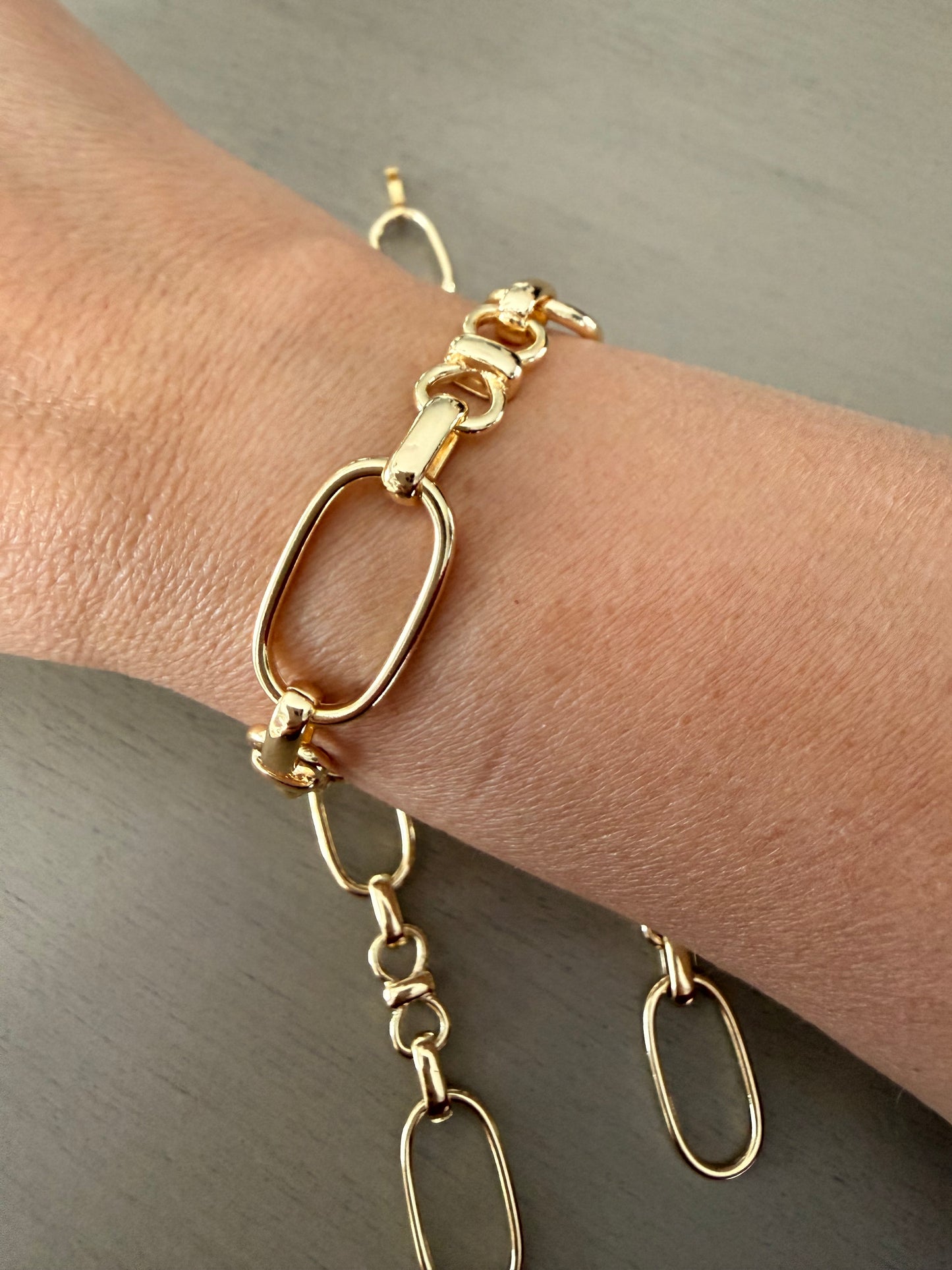 Gold Link Chain Bracelet