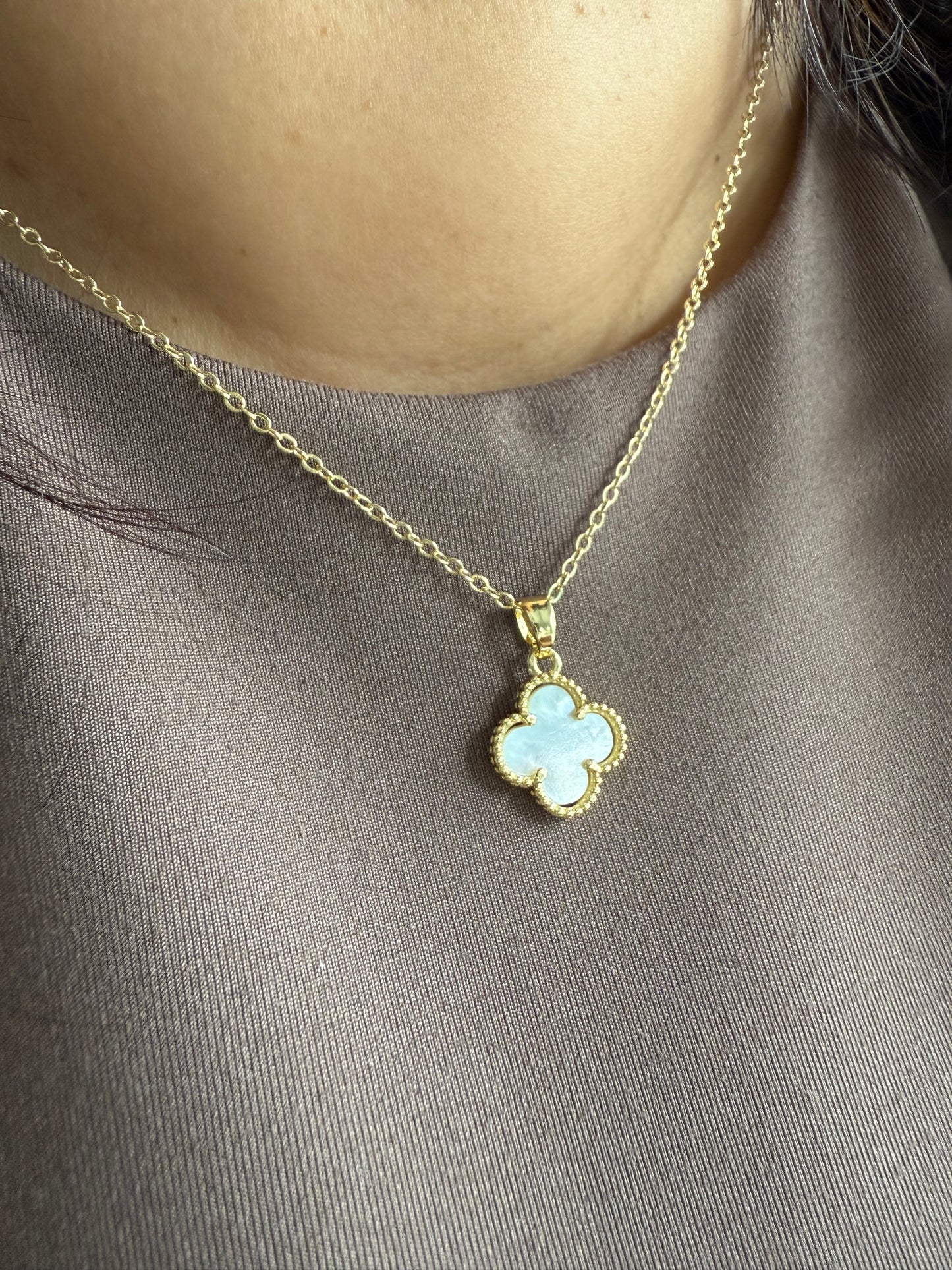 White Clover Elegance Necklace