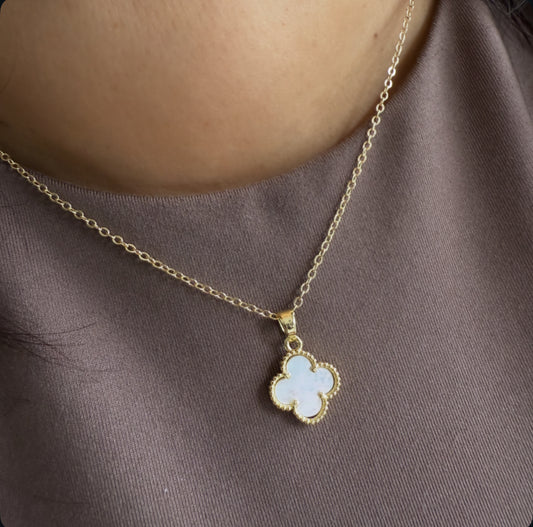 White Clover Elegance Necklace