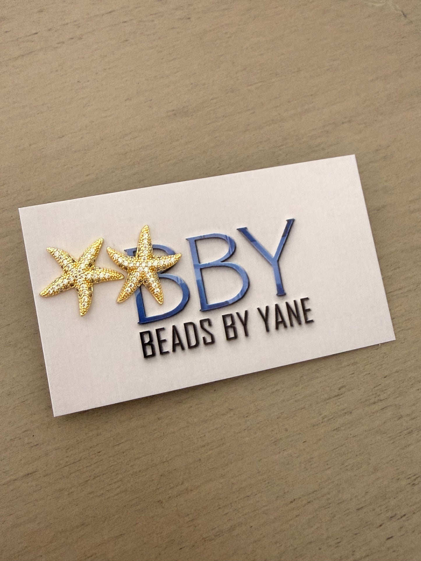 Pavé Starfish Stud Earrings