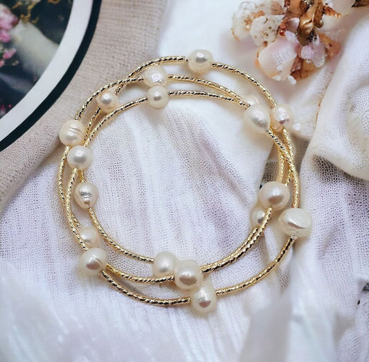 Set of 3 gold bangles