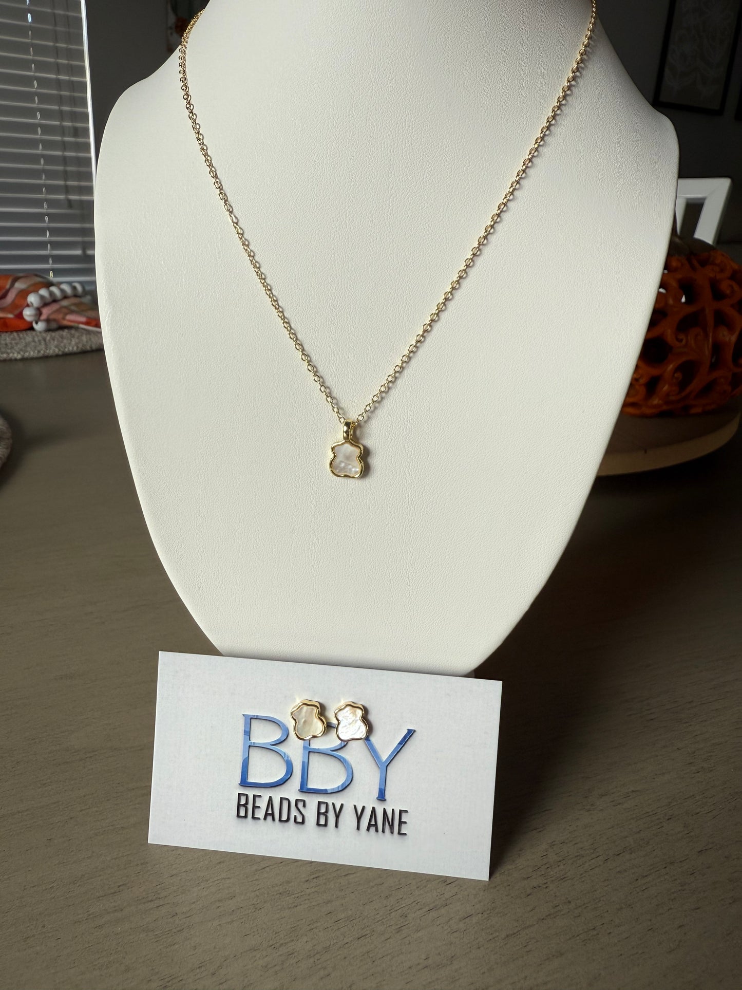 Teddy bear jewelry set