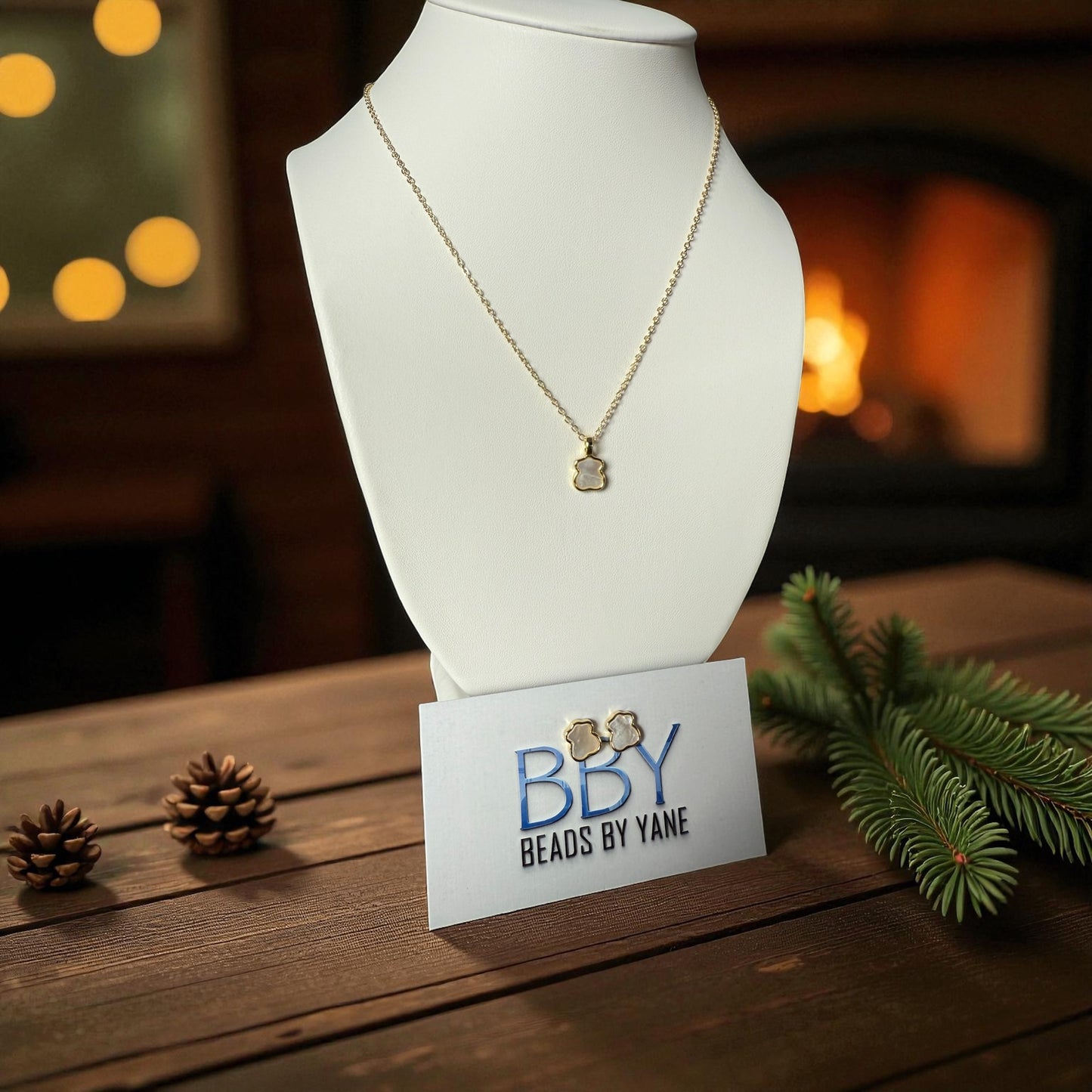 Teddy bear jewelry set