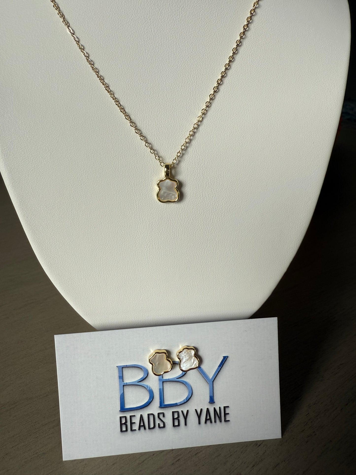 Teddy bear jewelry set