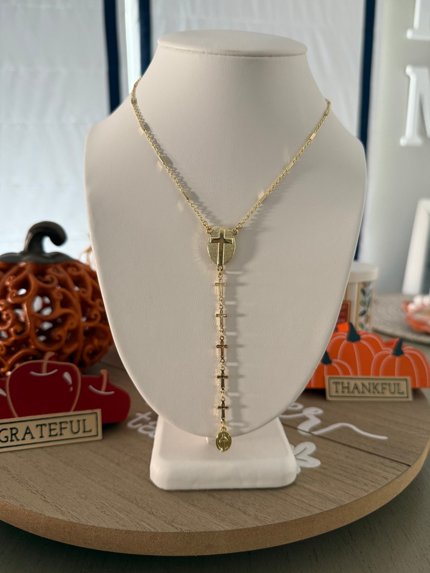 Gold Rosary necklace
