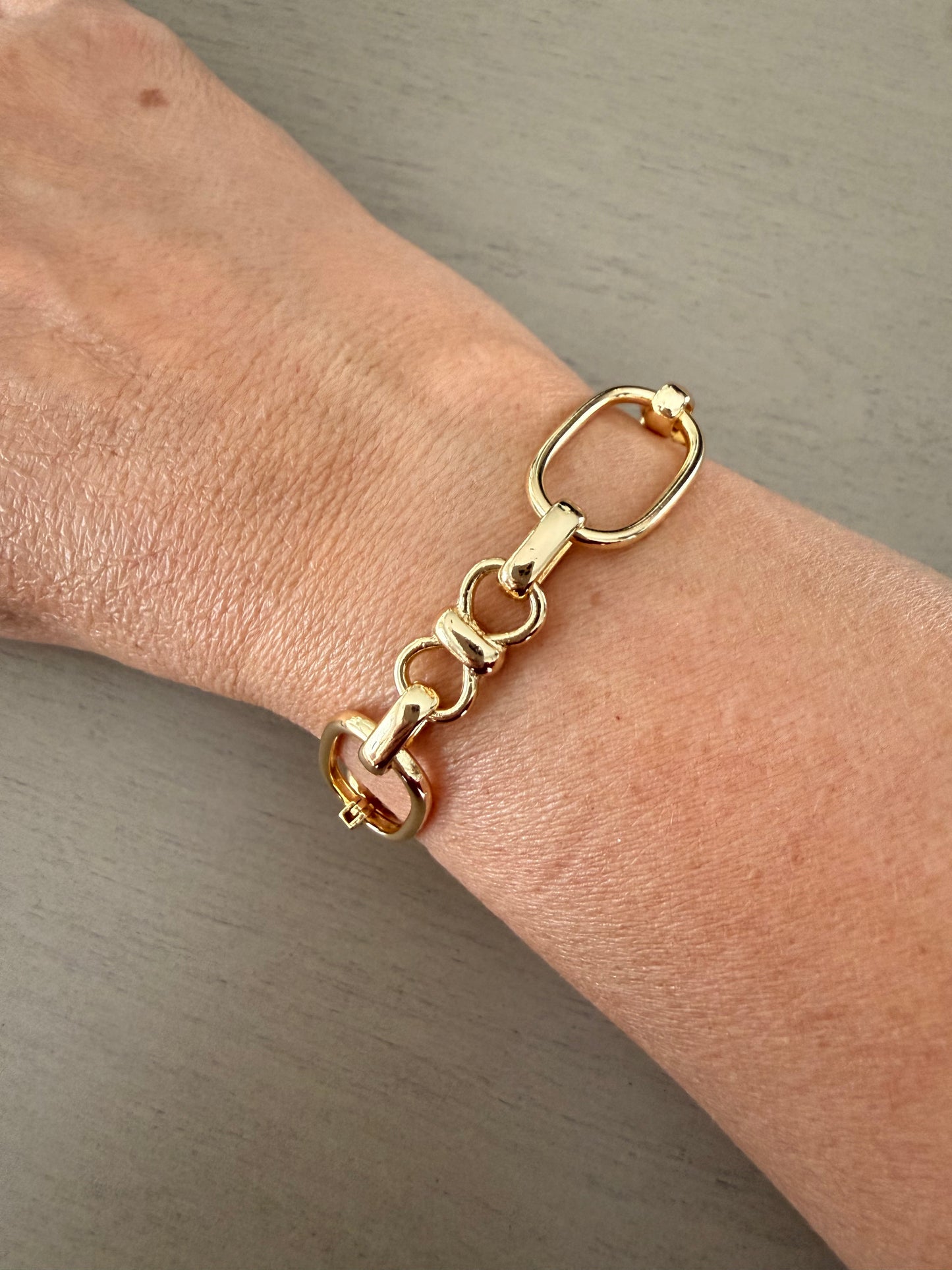 Gold Link Chain Bracelet