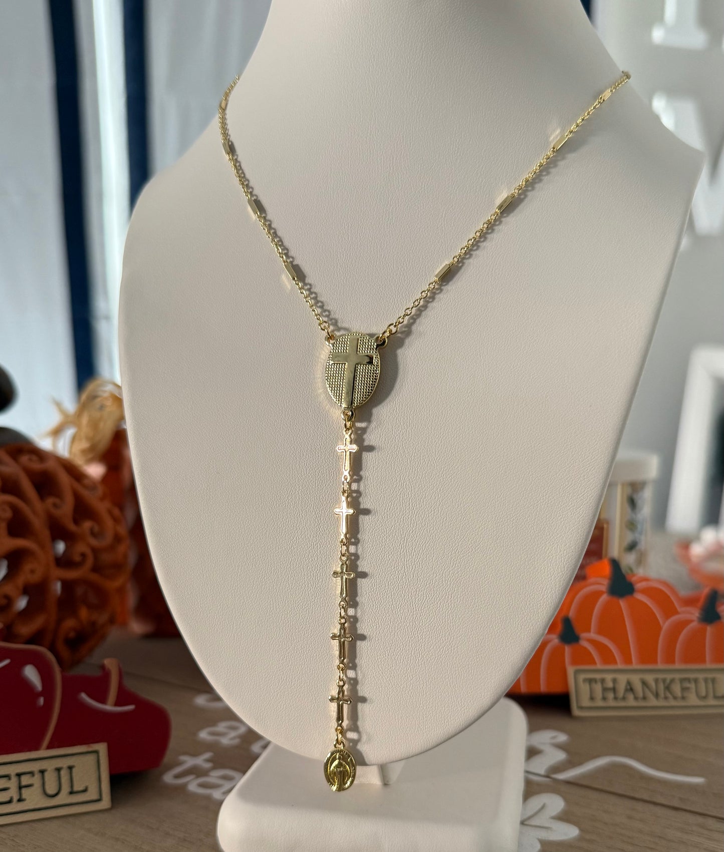 Gold Rosary necklace