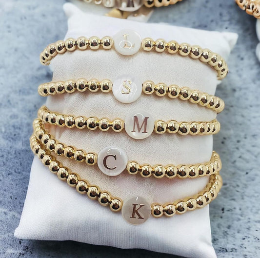 Initial letter bracelet
