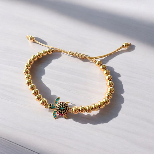 Turtle adjustable bracelet
