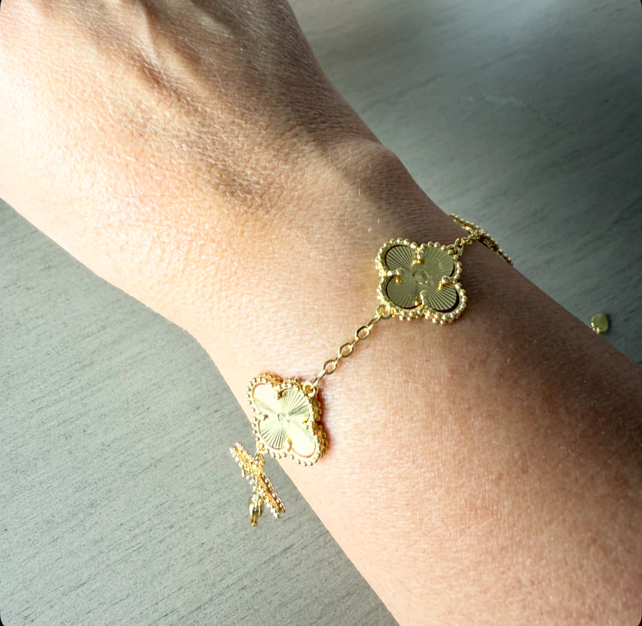 Golden Clover Bracelet
