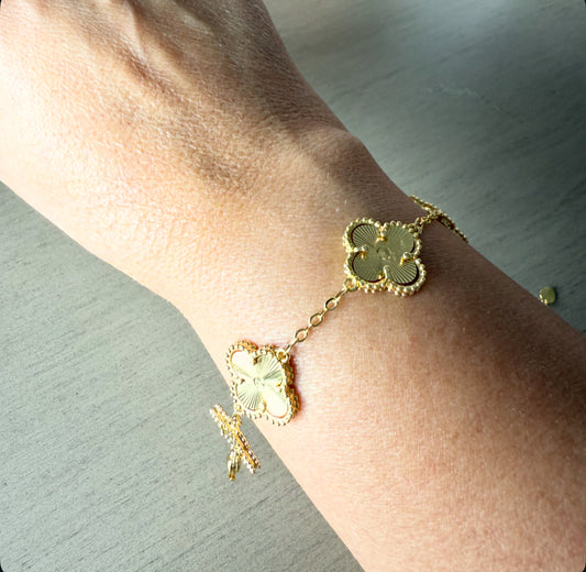 Golden Clover Bracelet