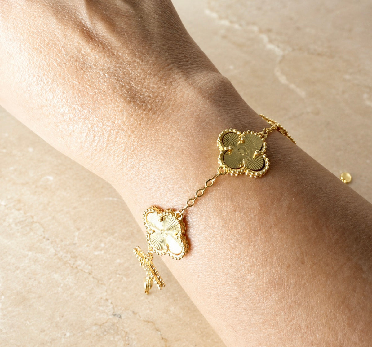 Gold Clover Bracelet