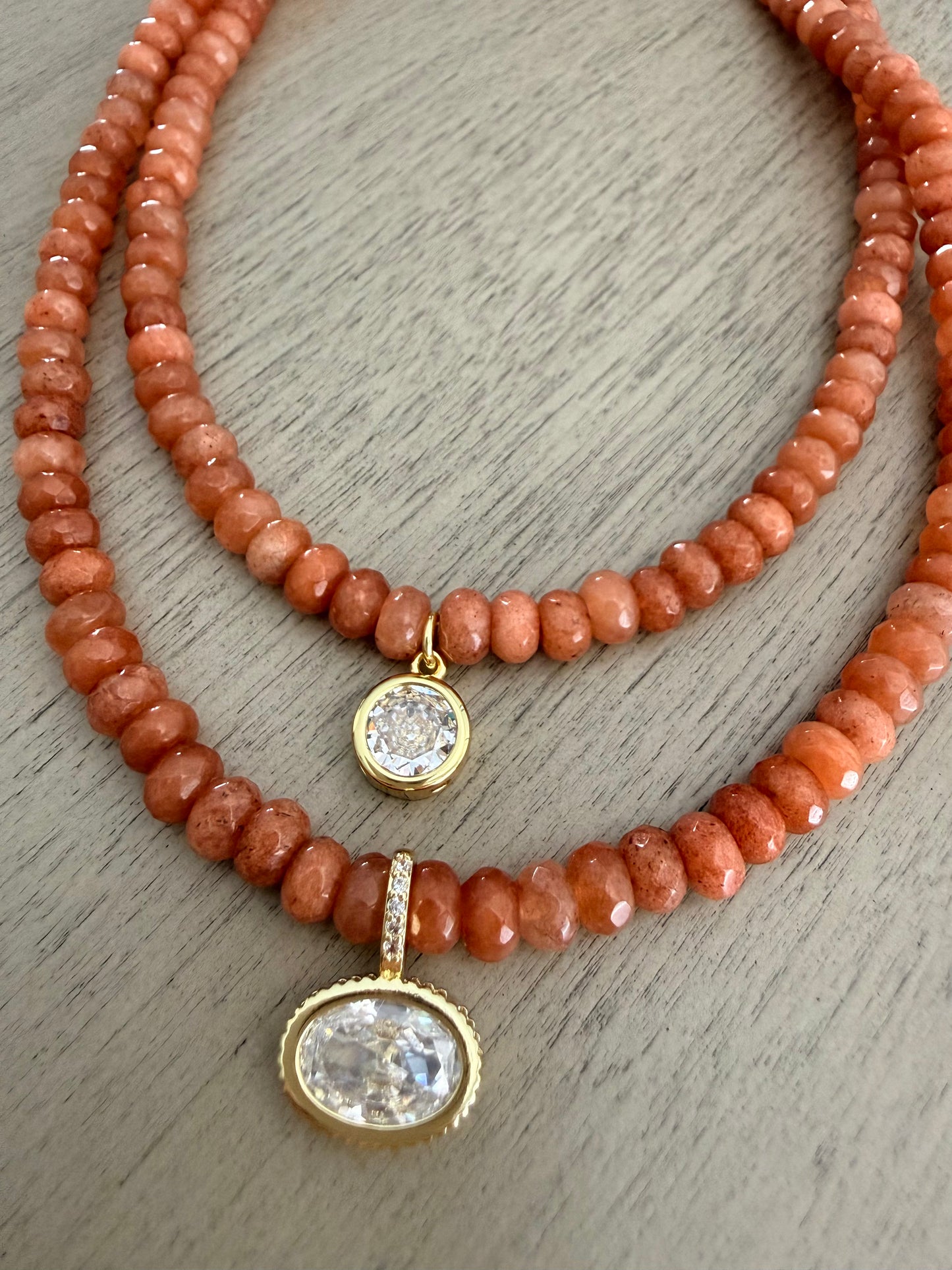 Sunset Glow Gemstone Necklace