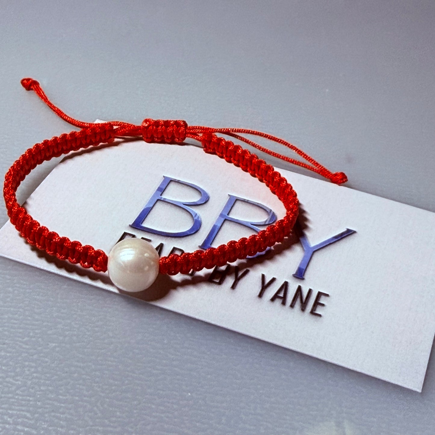 Red String Pearl Bracelet