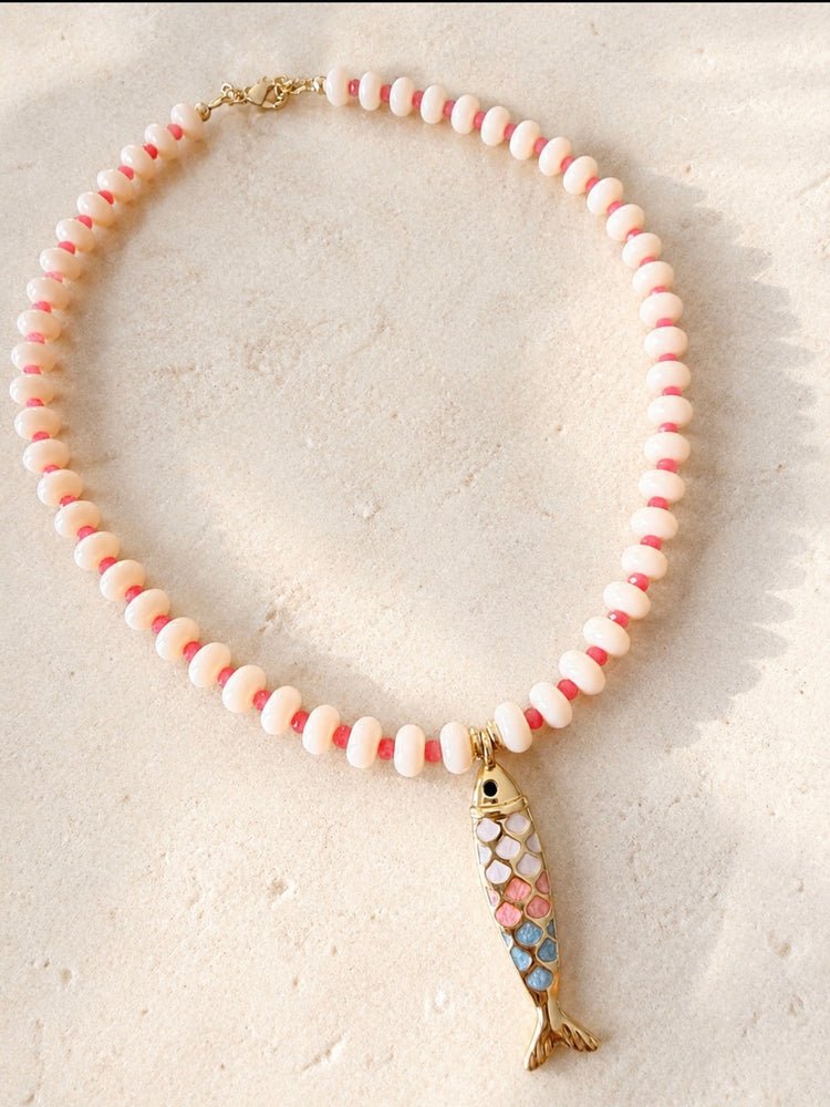 Coastal Crush Fish Pendant Necklace