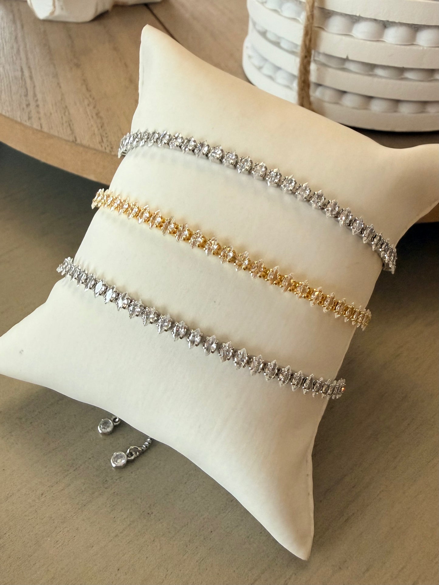 Marquise Crystal Bracelet – Gold or Silver