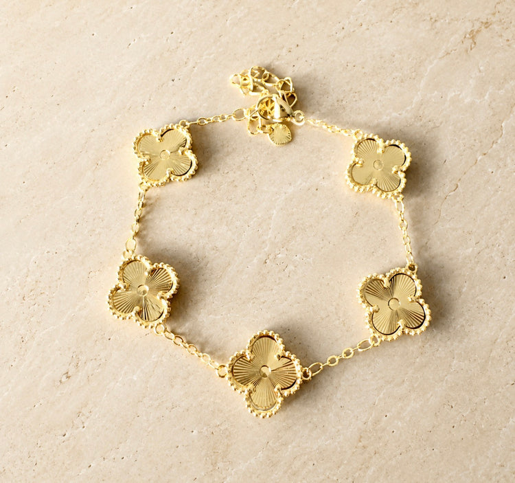 Gold Clover Bracelet