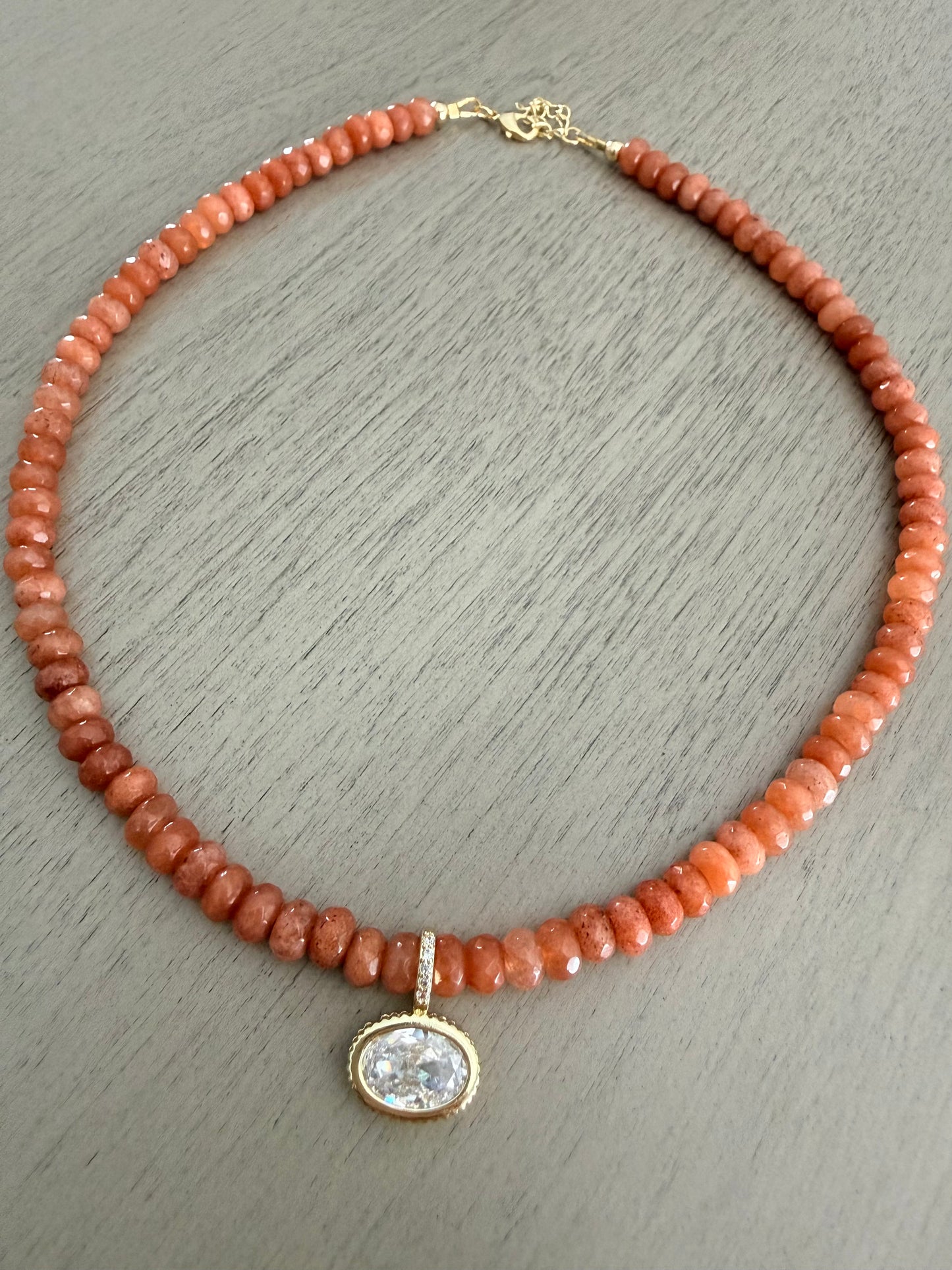 Sunset Glow Gemstone Necklace