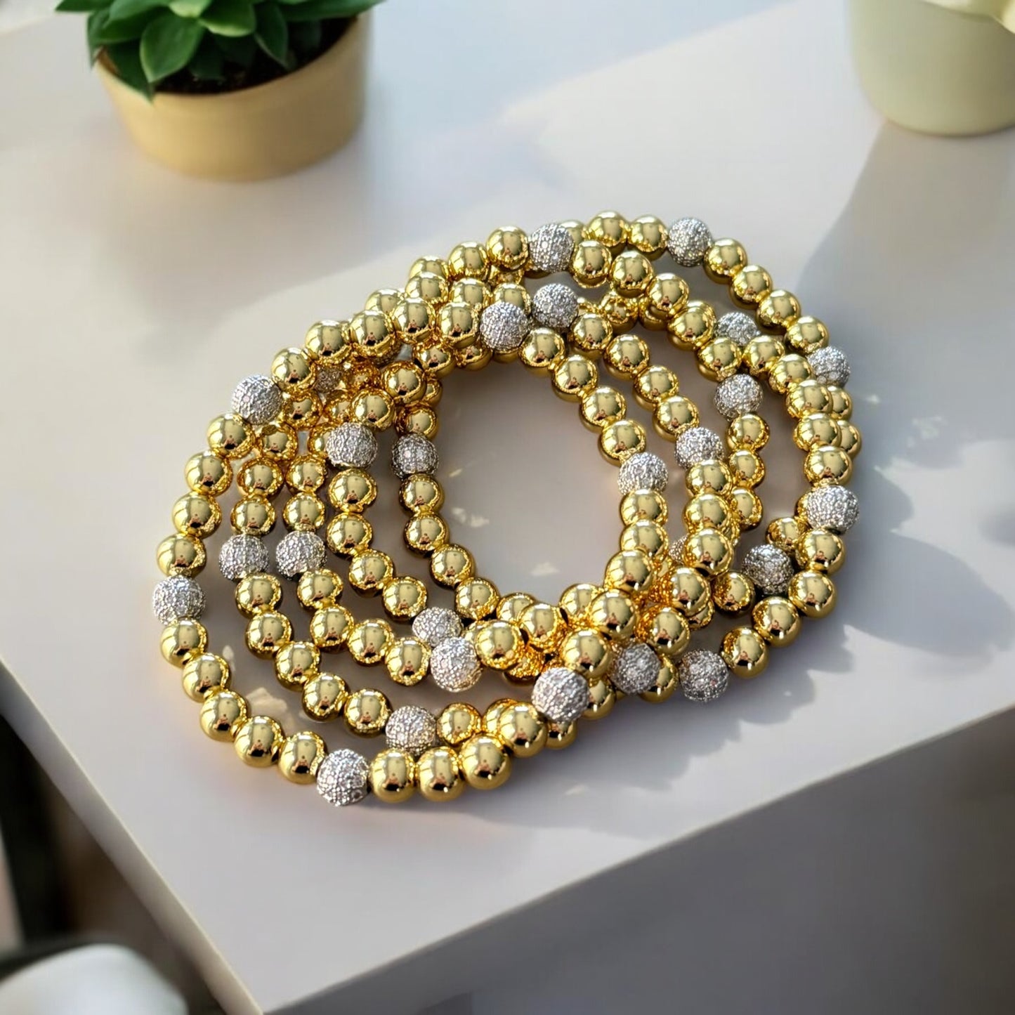 Gold bracelets