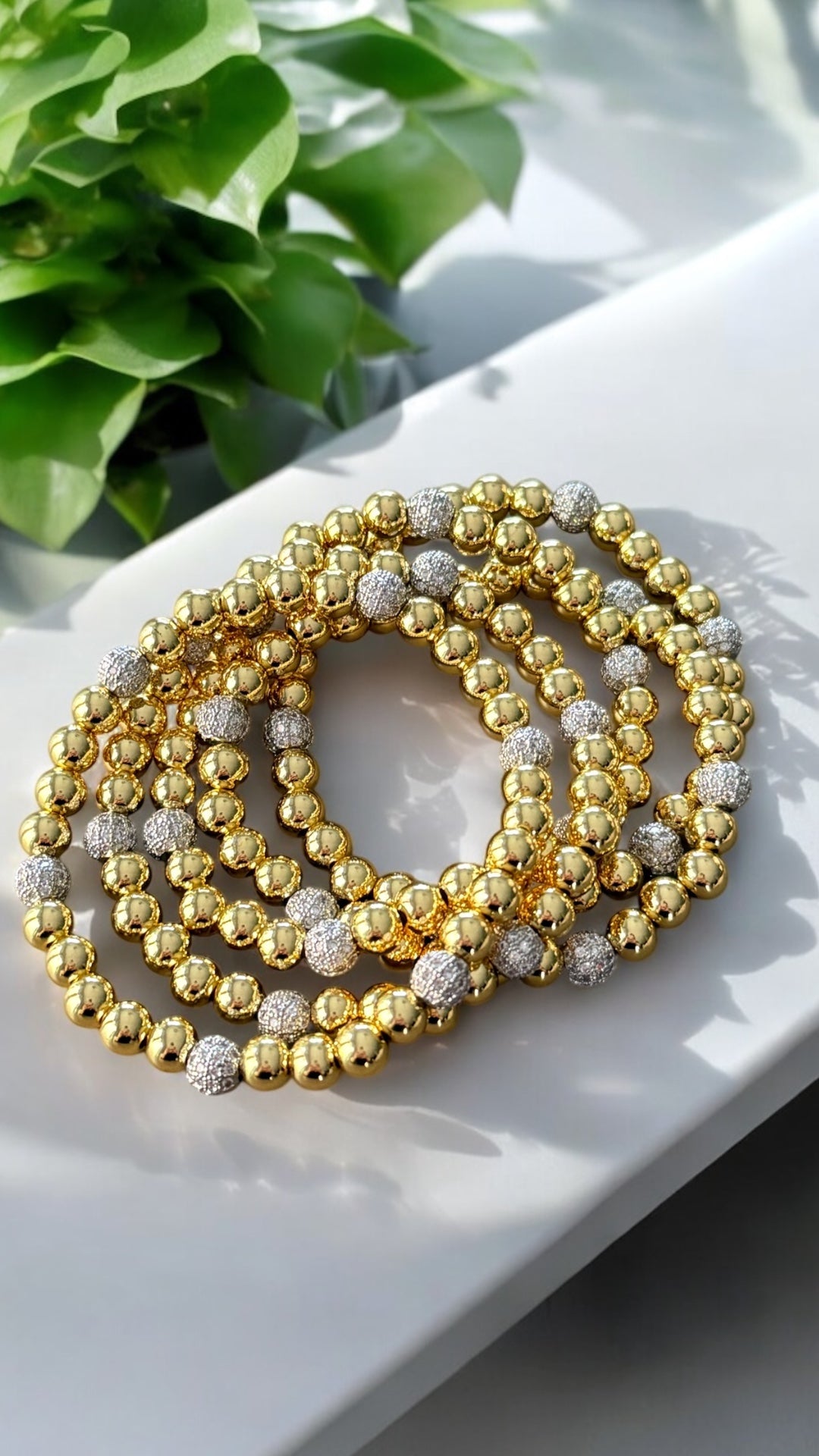 Gold bracelets