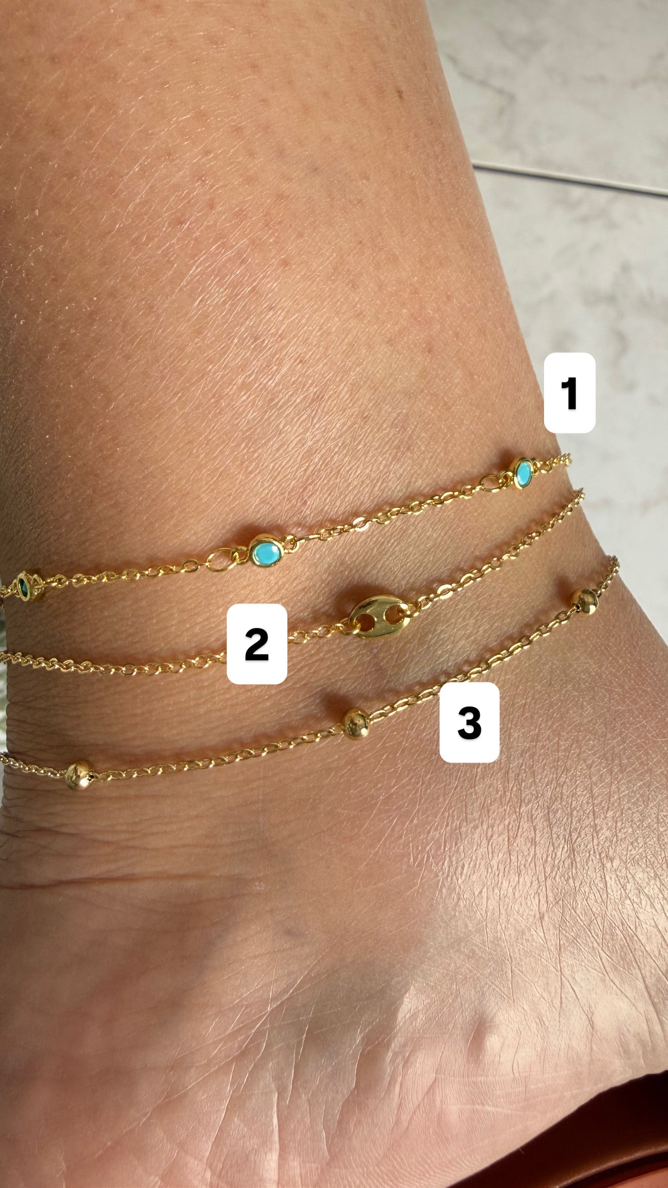 Coastal Charm Anklet Collection – 3 Styles Available