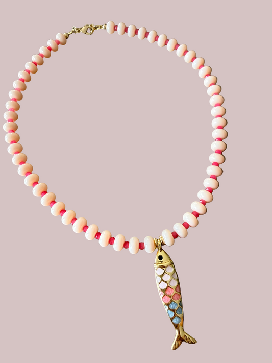 Coastal Crush Fish Pendant Necklace