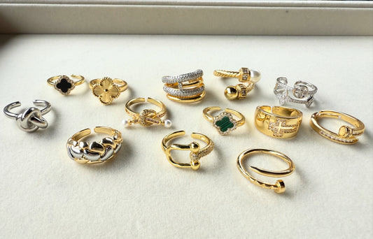 Adjustable Gold & Silver Ring Collection