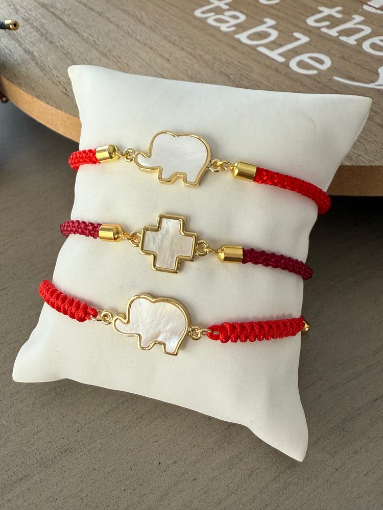 Gold-Plated Charm Bracelets – Tree of Life, Elephant, Cross & Hamsa