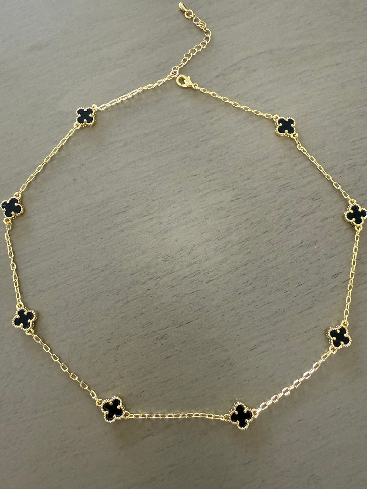 Black  clover necklace