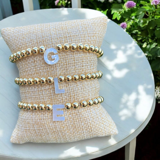 Initial letter bracelet