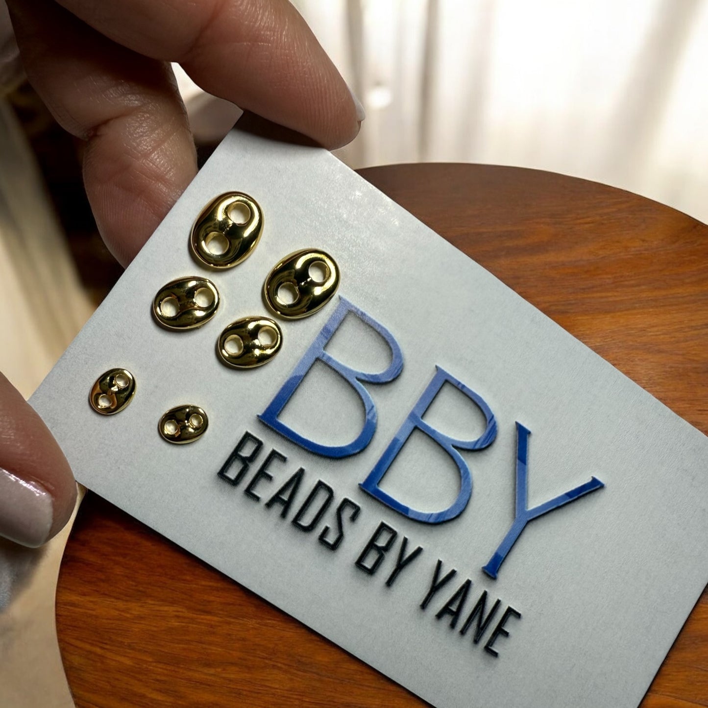 Gold Oval Stud Earrings