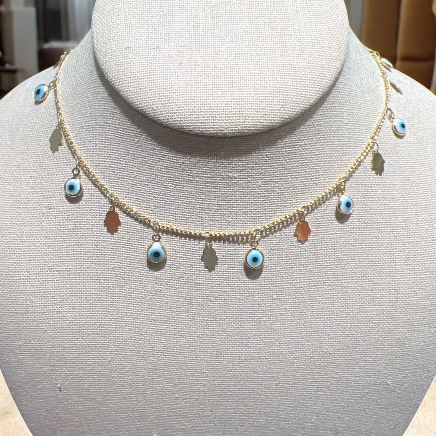 Evil eye necklace