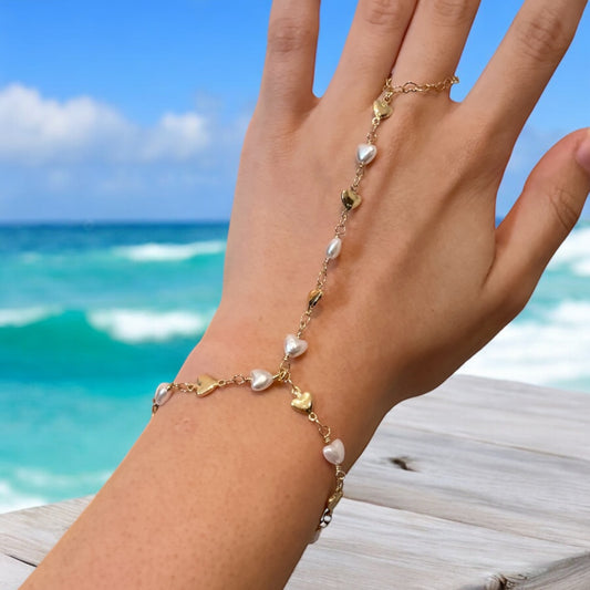 Ring bracelet pearls